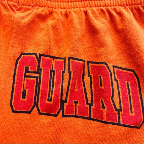 Vintage 1980s Lifeguard Shorts by Exist USA – Bright Orange Gym Shorts - Picture 7 of 10